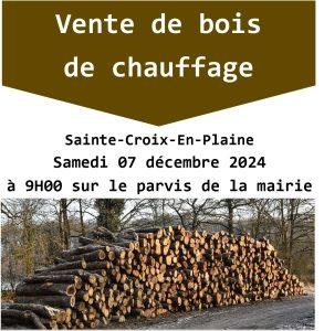 Vente de bois de chauffage sur pied